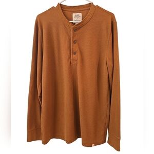 BLAKE SHELTON X LANDS' END THERMAL KNIT HENLEY. SIZE MEDIUM TALL.38-40.